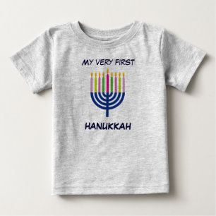 Baby-erste Chanukka-Körperreihe Baby T-shirt