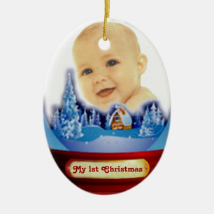 Baby-erste Weihnachtskugel Keramikornament