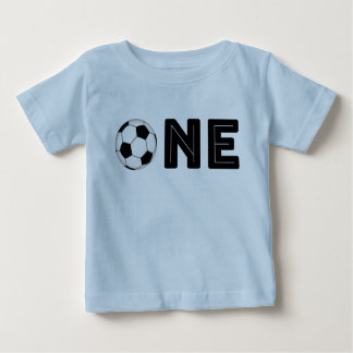 Baby-erster Geburtstags-Fußball-Themed Shirt