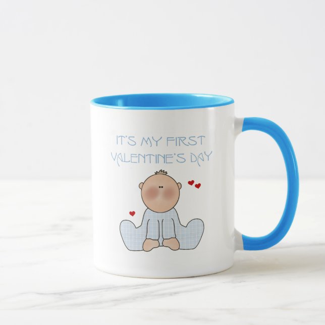 Baby-erster Valentinstag Tasse (Rechts)