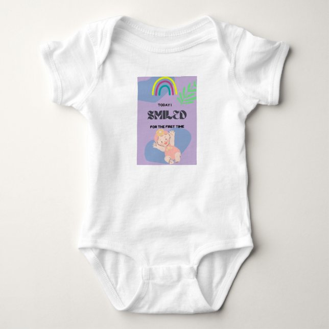 Baby erstes Lächeln Strampler (Vorderseite)