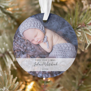 Baby erstes Weihnachtsfoto Ornament