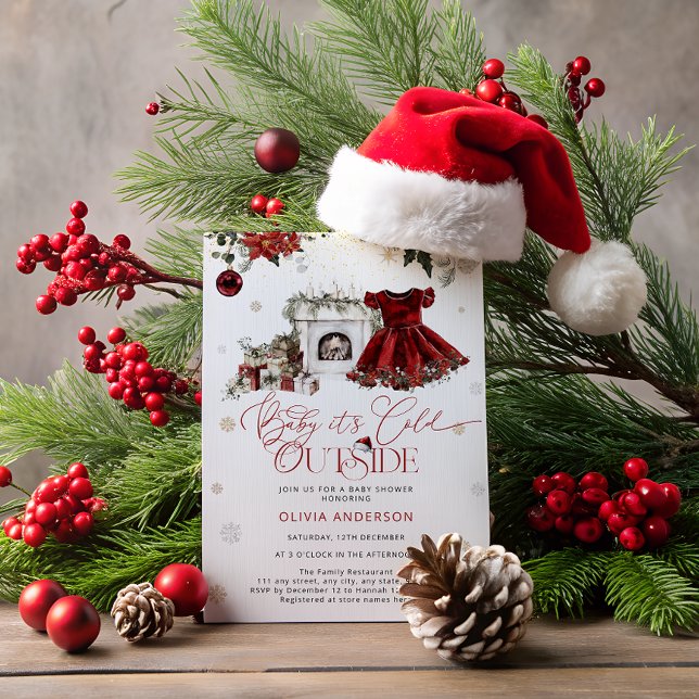 Baby es ist Cold Outside Moderne Babydusche Einladung (Von Creator hochgeladen)