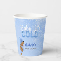 Baby Es ist Cold Snowflake Blue Boy Dusche