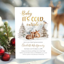 Baby es ist kalt außerhalb der Deer Forest Baby Du