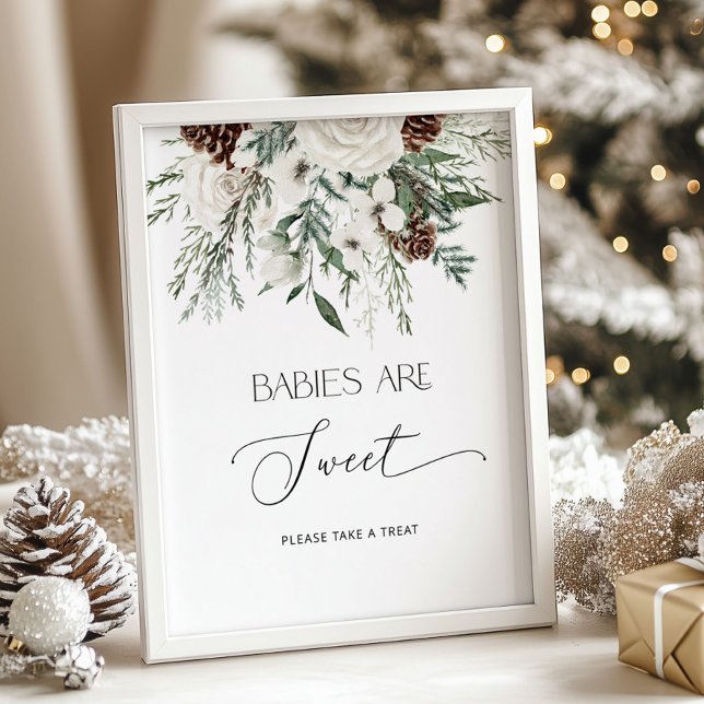 Baby es ist kalt außerhalb immergrünen Babys sind  Poster (Von Creator hochgeladen)