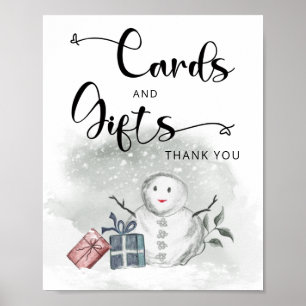 Baby es ist kalt außerhalb Winterkarten und Gesche Poster