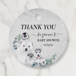 Baby Es ist kalt draußen Arktis Tierdusche Winter Geschenkanhänger