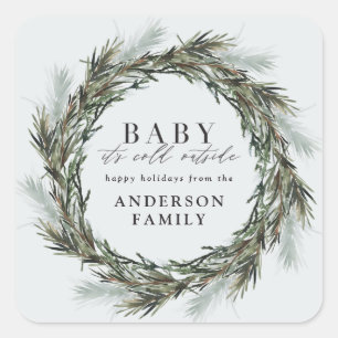 Baby es ist kalt draußen Baby Ferien Aufkleber