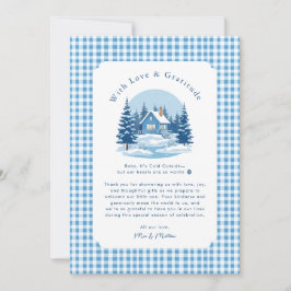 Baby Es ist kalt draußen Babydusche Danke