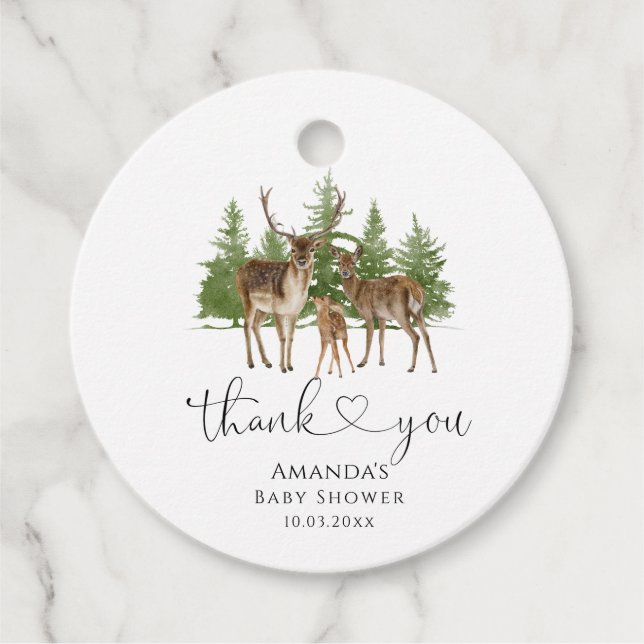 Baby Es ist kalt draußen Babydusche Danke Geschenkanhänger (Vorderseite)