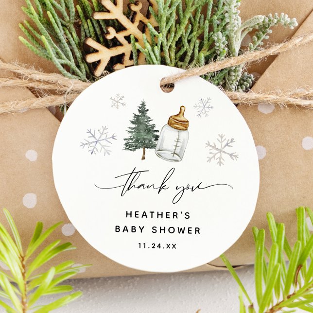 Baby Es ist kalt draußen Babydusche Danke Geschenkanhänger (Von Creator hochgeladen)