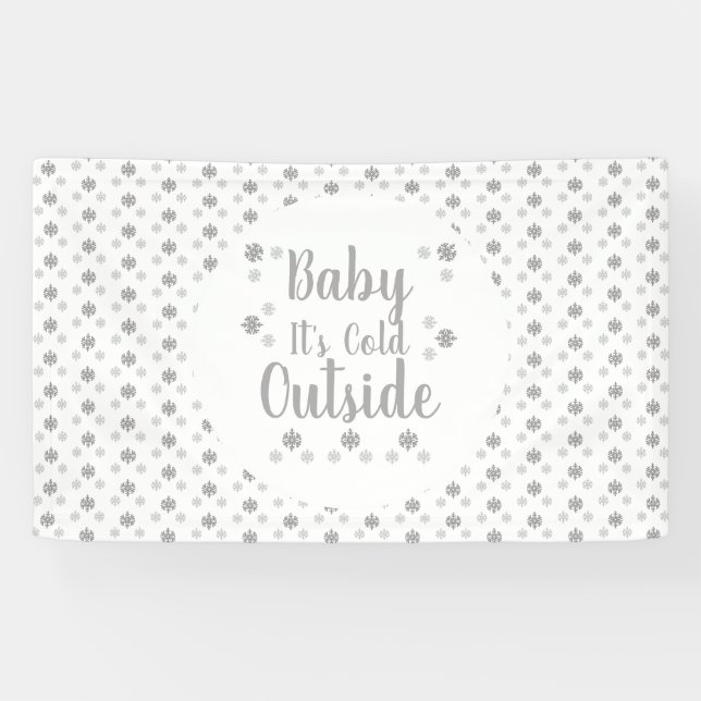 Baby Es ist kalt draußen Banner (Horizontal)