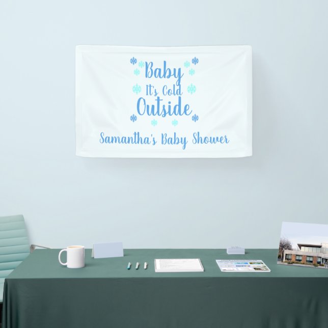 Baby Es ist kalt draußen Banner (Messe)