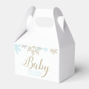 Baby, es ist kalt draußen, Blaue Schneeflocke-Baby Geschenkschachtel