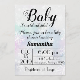 Baby Es ist kalt draußen Einladung