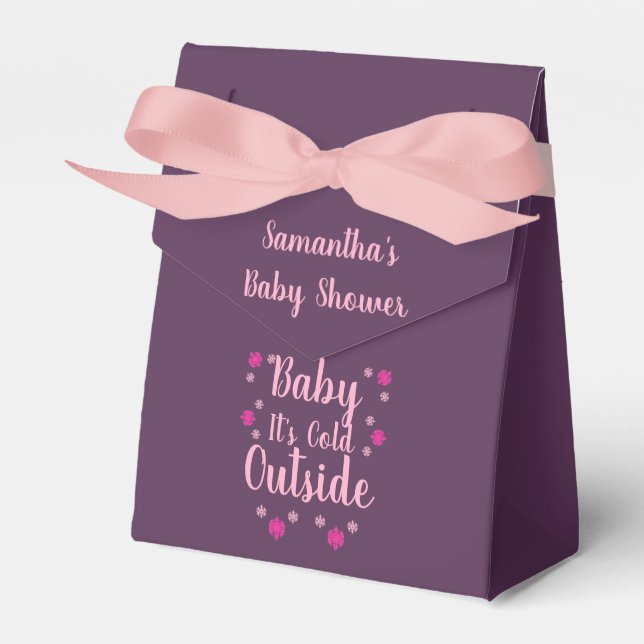 Baby Es ist kalt draußen Geschenkschachtel (Vorderseite)