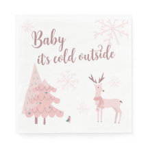 Baby Es ist kalt draußen in Napkin