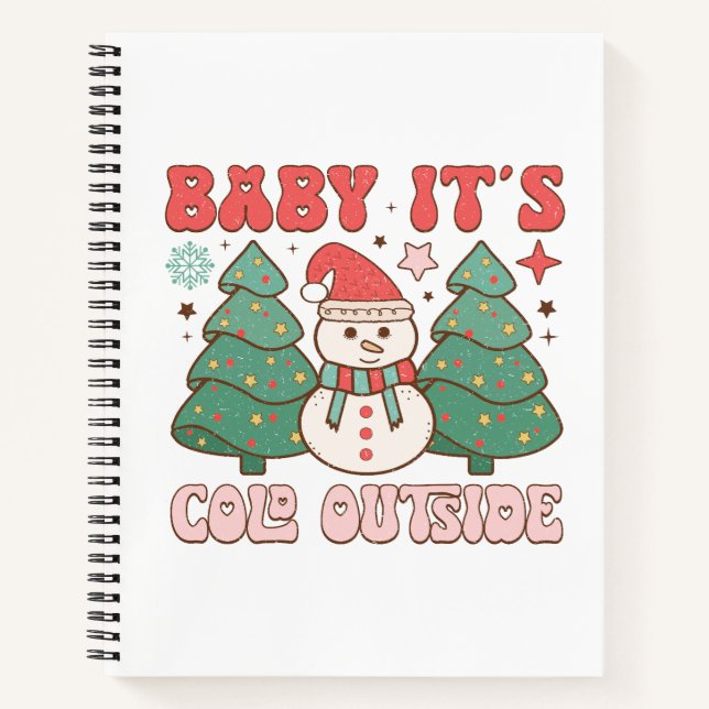 Baby es ist kalt draußen notizbuch (Vorderseite)