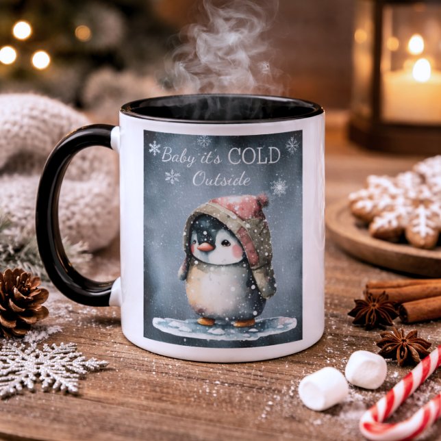 Baby Es ist kalt draußen Pinguin Tasse (Von Creator hochgeladen)