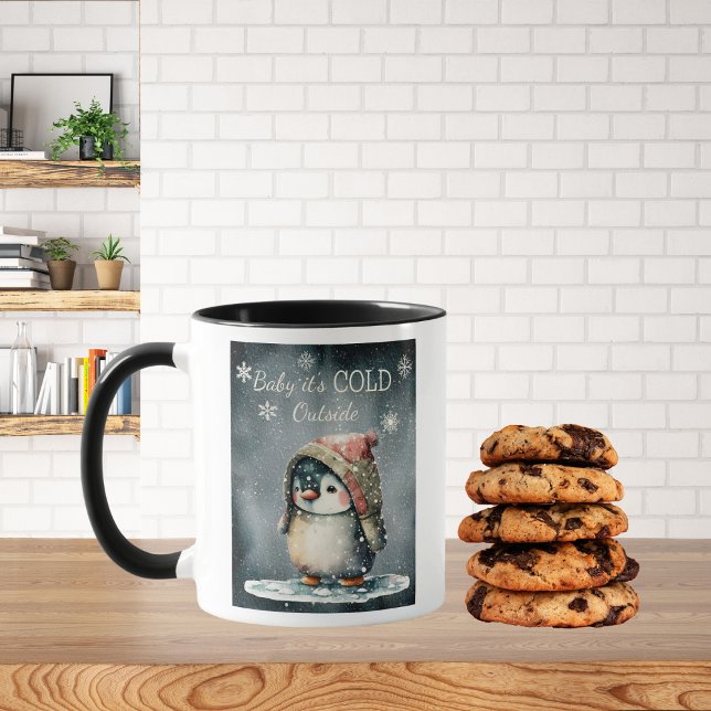 Baby Es ist kalt draußen Pinguin Tasse (Von Creator hochgeladen)