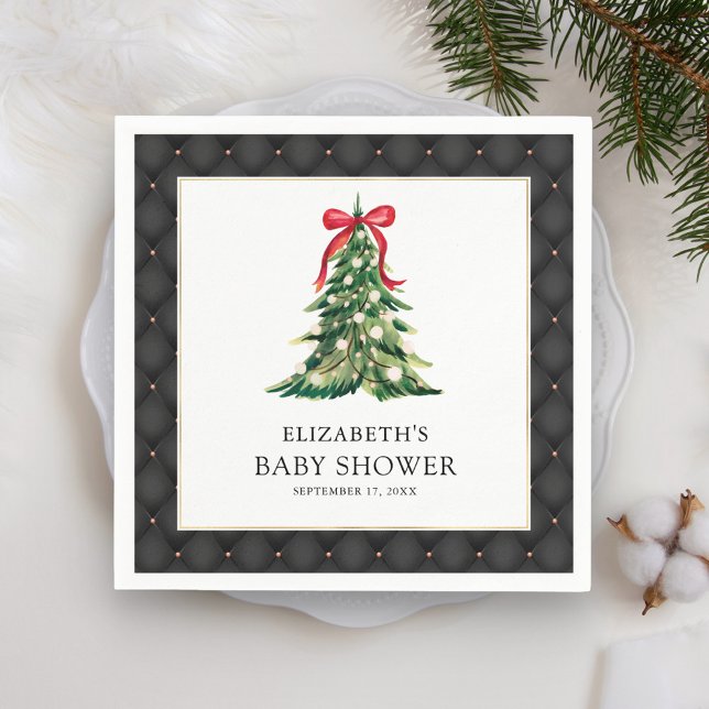 Baby Es ist kalt draußen Red Bow Baby Dusche Serviette (Von Creator hochgeladen)