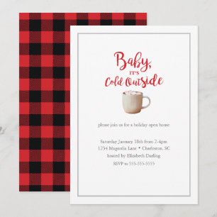 Baby Es ist kalt draußen Red Holiday Party Einladung