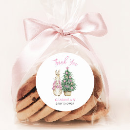 Baby es ist kalt draußen runder aufkleber