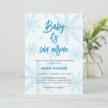 Baby, es ist kalt draußen Schneeblumen Junge Baby-