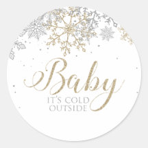 Baby Es ist kalt draußen Snowflake Babydusche