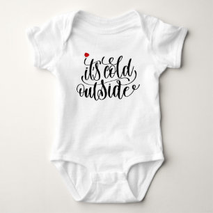 Baby es ist kalt draußen strampler