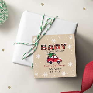 Baby Es ist kalt draußen   Weihnachtsdusche Geschenkanhänger