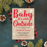 Baby Es ist kalt draußen | Weihnachtsfest - Party Einladung<br><div class="desc">Feiern Sie stilvoll mit diesen trendigen Weihnachtsliedern. Dieses Design lässt sich leicht mit Ihrer speziellen Veranstaltungssprache personalisieren und Ihre Gäste werden begeistert sein,  wenn sie diese fantastischen Einladungen erhalten.</div>