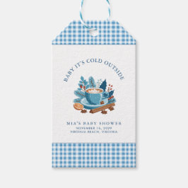 Baby Es ist kalt draußen Winter Baby Dusche Geschenkanhänger