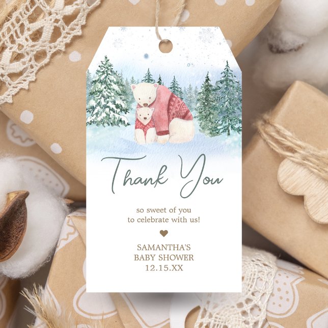 Baby Es ist kalt draußen Winter Baby Dusche Geschenkanhänger (Winter Baby Shower Favor Tags)