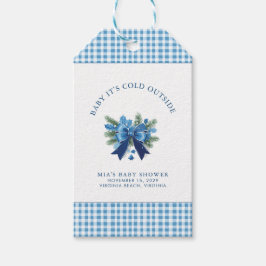 Baby Es ist kalt draußen Winter Baby Dusche Geschenkanhänger