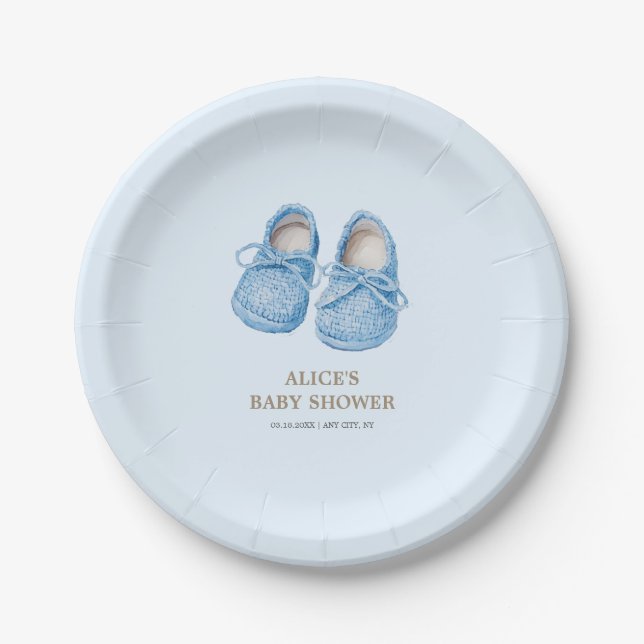 Baby es ist kalt draußen Winter Baby Dusche Pappteller (Vorderseite)