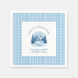 Baby Es ist kalt draußen Winter Baby Dusche Serviette