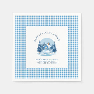 Baby Es ist kalt draußen Winter Baby Dusche Serviette