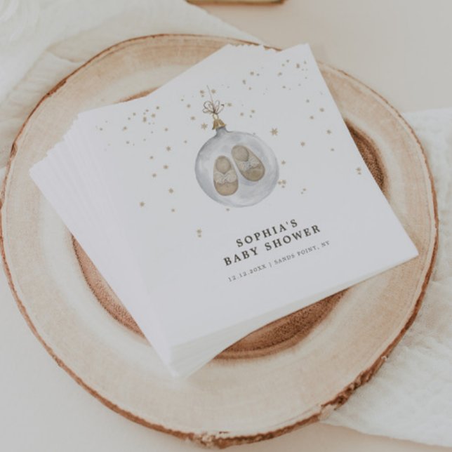 Baby es ist kalt draußen Winter Baby Dusche Serviette (Von Creator hochgeladen)