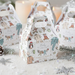 Baby, es ist kalt draußen Winter-Baby-Party Geschenkschachtel