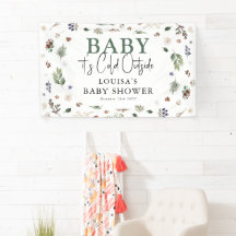 Baby Es ist kalt draußen Winter Foliage Babydusche