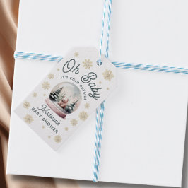 Baby Es ist kalt draußen Winterschneedusche Geschenkanhänger