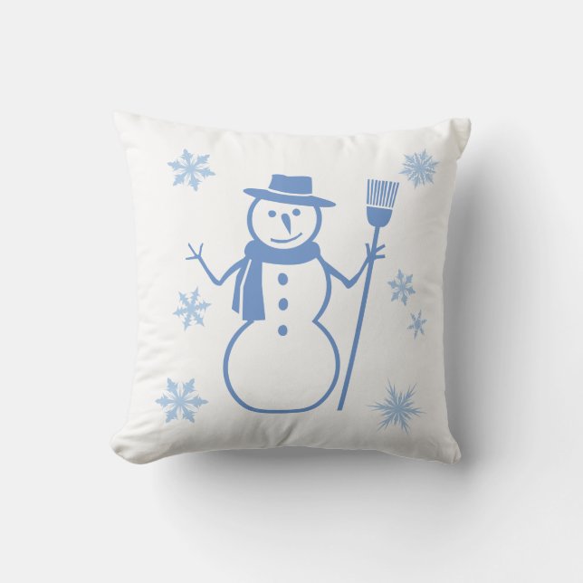 Baby es ist kalt Outside Snowman Kissen (Vorderseite)