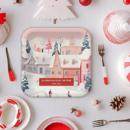 Baby Es ist kalte Außendusche. Pappteller