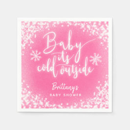 Baby Es ist kalte Außendusche Serviette