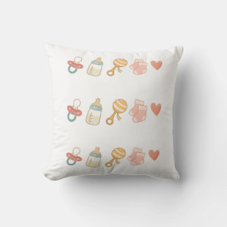 Baby-Essentials-Muster Kissen