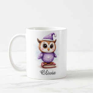 Baby-Eule in Schlafanzug-Tasse mit individuellem N Kaffeetasse