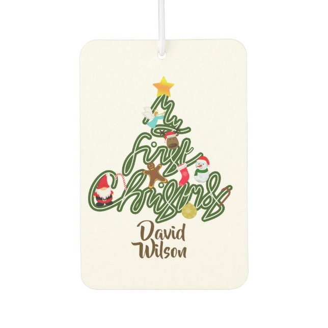 Baby Experience My First Christmas Tree  Autolufterfrischer (Vorderseite)