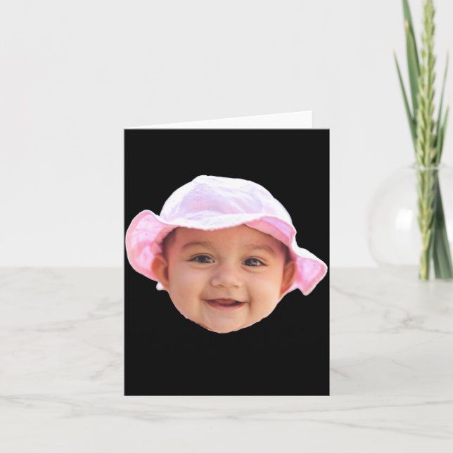 Baby Face Photo New Dad _1  Karte (Vorderseite)